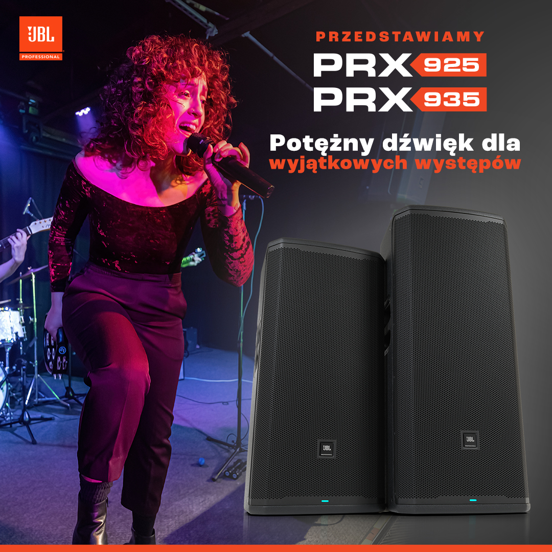 Nowość w rodzinie JBL Professional PRX900 - PRX925 i PRX935